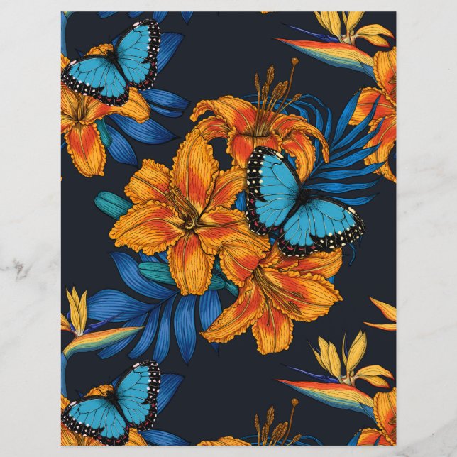 Lámina Ramo tropical (Anverso)