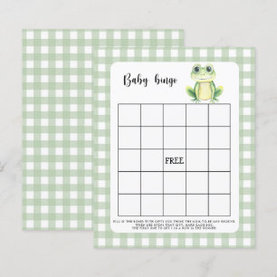 Lámina Rana Juego de bingo para ducha de bebé