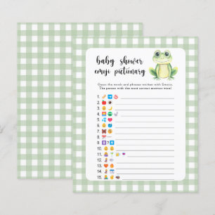 Lámina Rana pequeña - juego de emoji para bebés