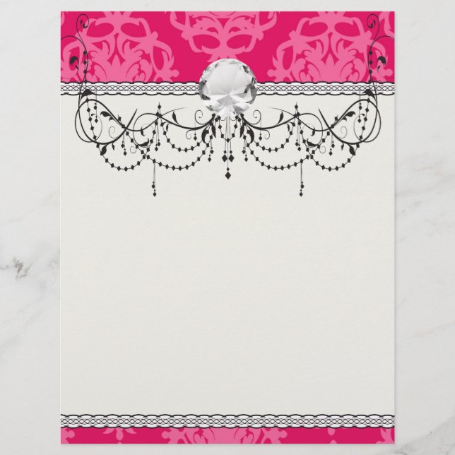 Lámina Raspberry y damasco rosa (Anverso)
