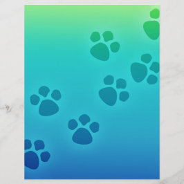 Lámina Rastros de animales de impresión de trazos de traz