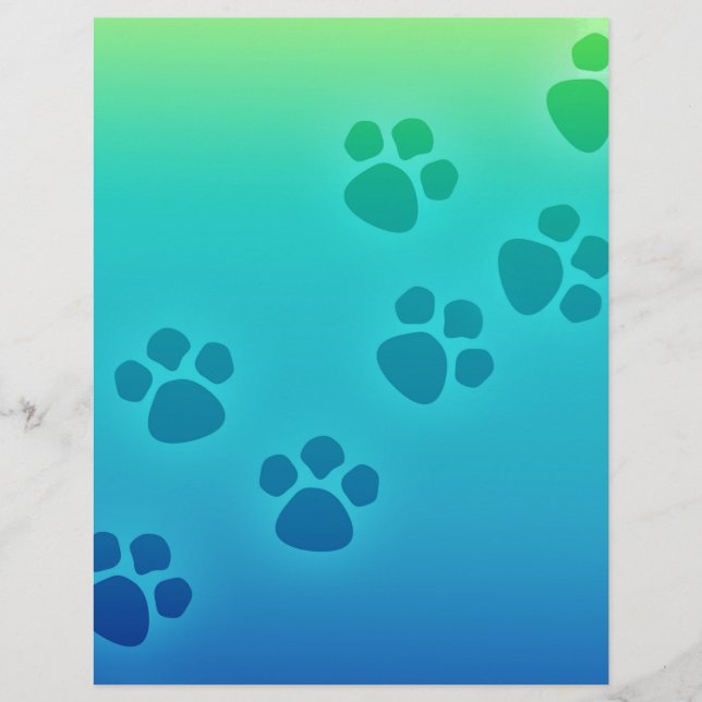 Lámina Rastros de animales de impresión de trazos de traz (Anverso)