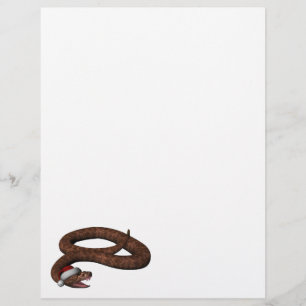 Lámina Rattlesnake Con Sombrero Santa