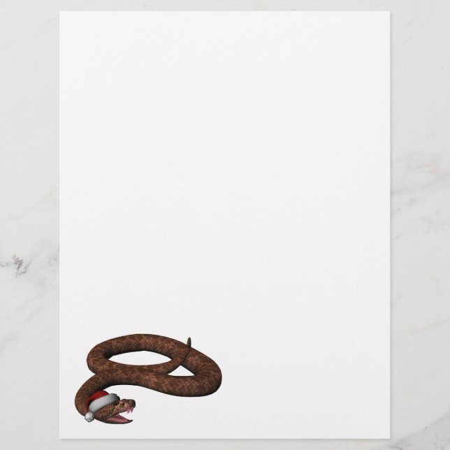 Lámina Rattlesnake Con Sombrero Santa (Anverso)