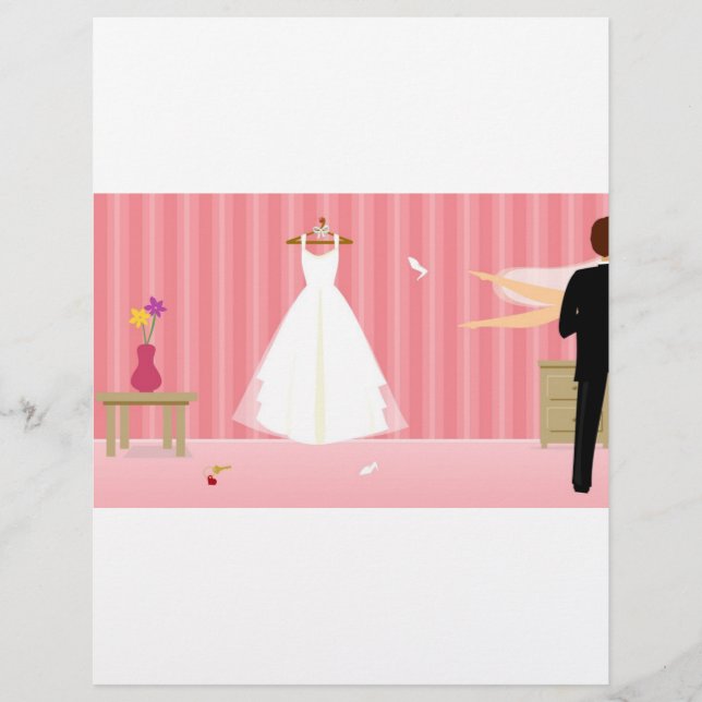Lámina raya rosa de vestido boda (Anverso)
