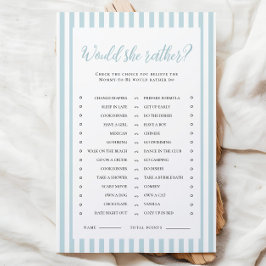 Lámina Rayas Azules Baby Shower Prefiere