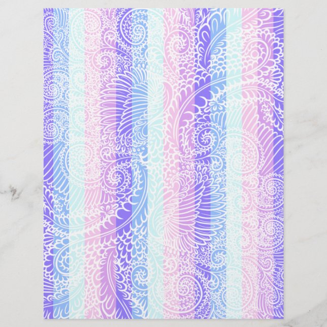 Lámina Rayas de armonía pastel (Anverso)