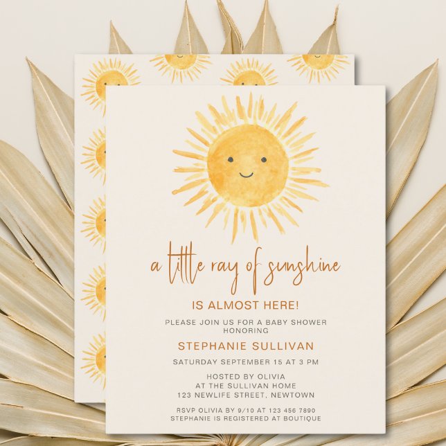 Lámina Rayo de presupuesto de la invitación a Baby Shower (Subido por el creador)