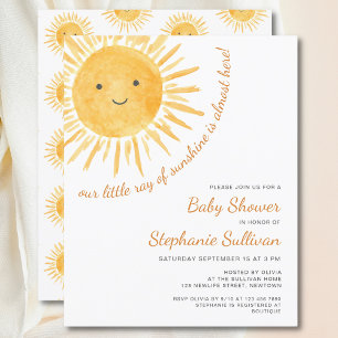 Lámina Rayo Presupuestario De La Invitación De Baby Showe