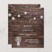 Recepción de boda de luz de madera de aliento para