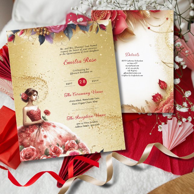 Lámina Recepción de la ceremonia de vestir de la quinceañ (Subido por el creador)