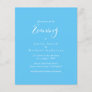 Lámina Recepción de matrimonio presupuestal Sky Blue Whit