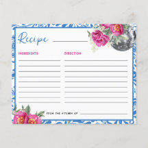 Receta bailable Queen Blue Tile Disco Bridal Showe