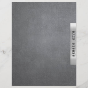 Lámina Receta Capítulo Divisor Principales Platos Plata