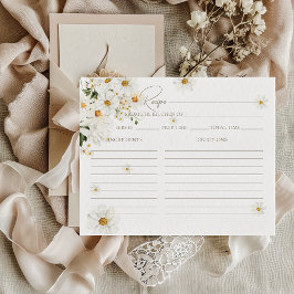 Lámina Receta Daisy Elegy Wildflower Bridal Shower