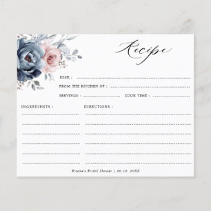 Lámina Receta de ducha con Rosa de malva azul turquesa