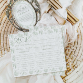 Lámina Receta de ducha de novia con vinagre de toile verd