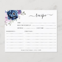 Receta de ducha de novia lilac de la marina azul t