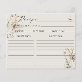 Lámina Receta de ducha de novia rústica para el Boho de F