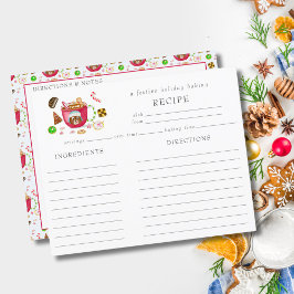 Lámina Receta de galletas de jengibre y chocolate con acu