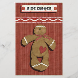 Lámina Receta de Gingerbread Holidays Binder-Divider