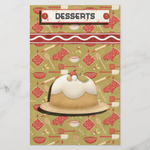 Lámina Receta de Gingerbread Holidays Binder-Divider