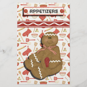 Lámina Receta de Gingerbread Holidays Binder-Divider