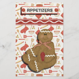 Lámina Receta de Gingerbread Holidays Binder-Divider