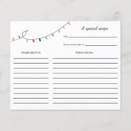 Lámina Receta de Navidades divertidos y coloridos