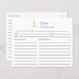 Lámina Receta de Pearls Prosecco Bridal Shower