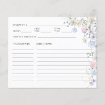 Receta Purple Pink Wildflower Bridal Shower