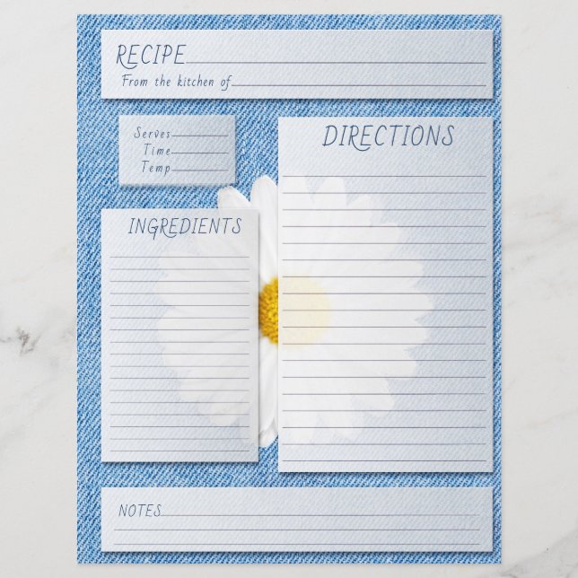 Lámina Recetario Insertar Vaqueros País de Margarita (Anverso)