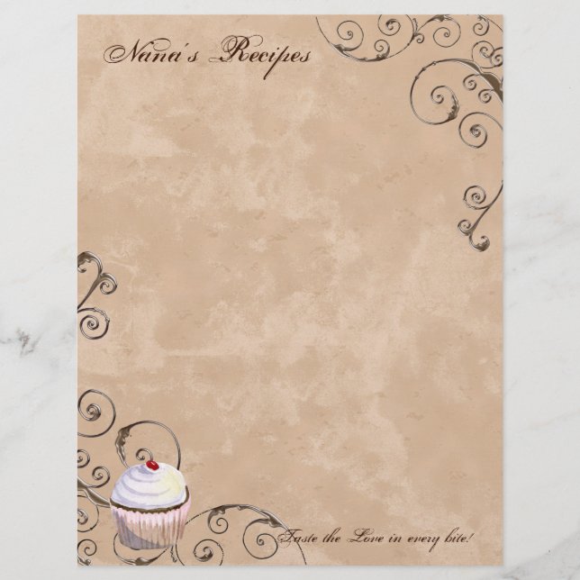 Lámina Recetas de la mujer de la oración y el chocolate p (Anverso)