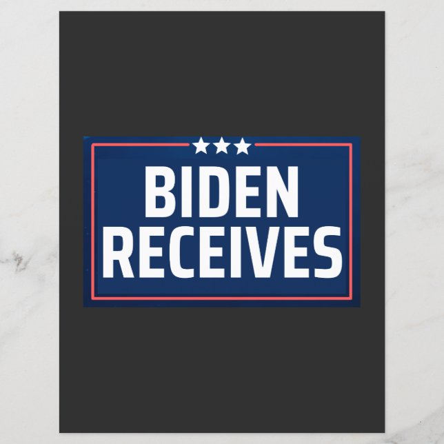 Lámina Recibos de Biden (Anverso)