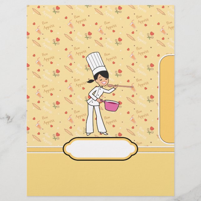 Lámina Recipe Binder Chapter Divider with Kitchen Art (Anverso)