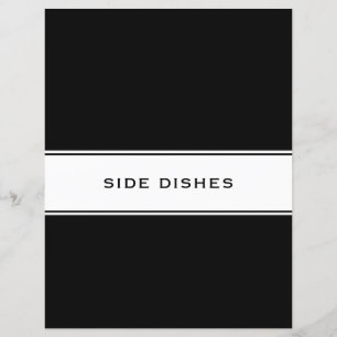 Lámina Recipe Cookbook Chapter Divider Platos secundari