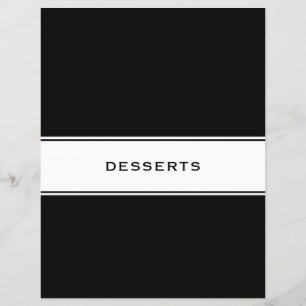 Lámina Recipe Cookbook Chapter Divider   Postres