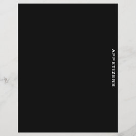 Lámina Recipe Divider | Black White | Appetizers