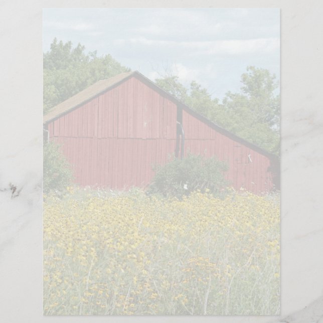 Lámina Red Barn Stationery (Anverso)