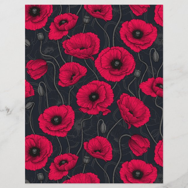 Lámina Red Poppies (Anverso)