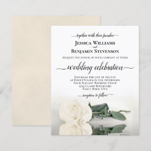 Lámina Reflejando la invitación a la boda con el presupue