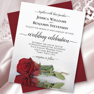 Lámina Reflejando la invitación a la boda del presupuesto