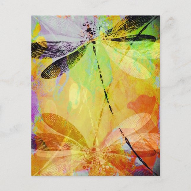 Lámina Reflejo de libélula (Anverso)