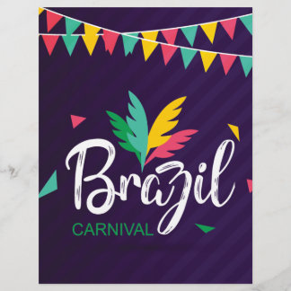 Lámina regalo de carnaval de Brasil