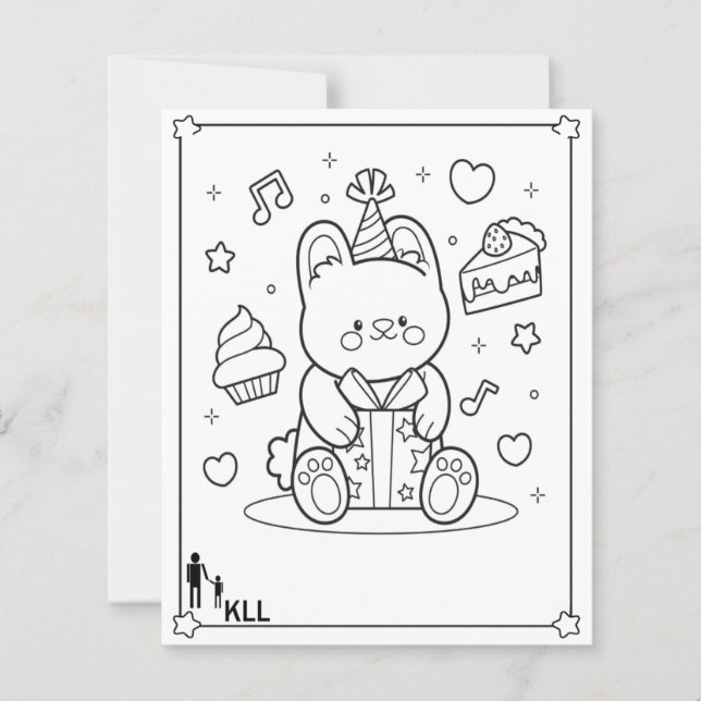 Lámina Regalo de cumpleaños de la muñeca (Anverso)