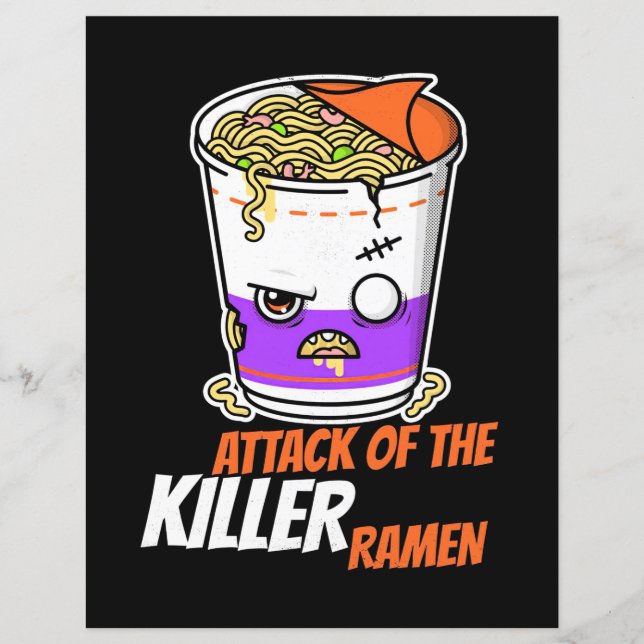 Lámina Regalo de Halloween | Ataque De Ramen (Anverso)