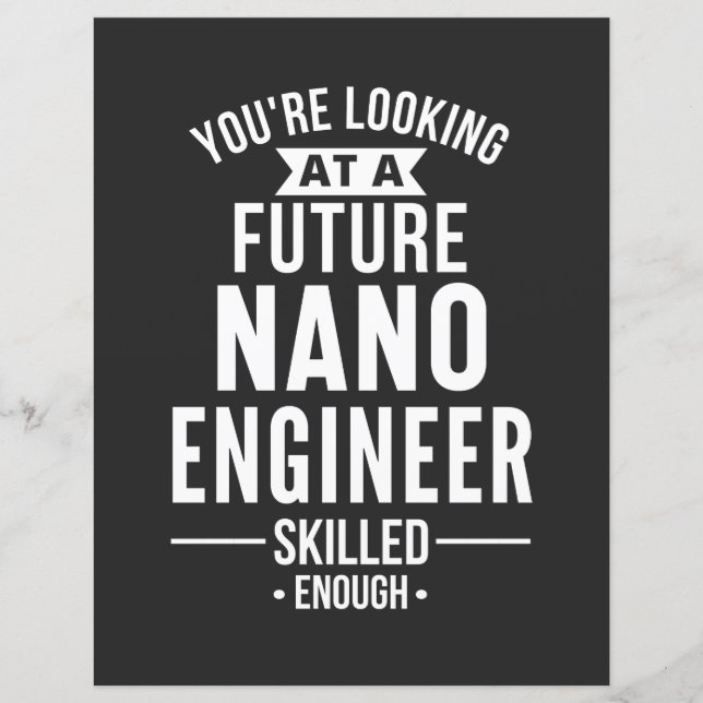 Lámina Regalo de ingeniero de NANO (Anverso)