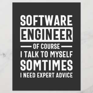 Lámina Regalo divertido para ingeniero de software de pro