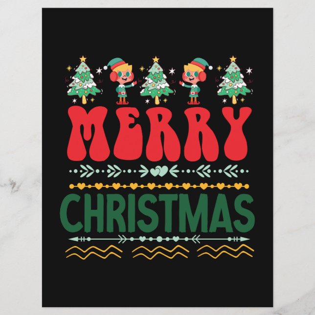 Lámina Regalo navideño Feliz Navidad (Anverso)