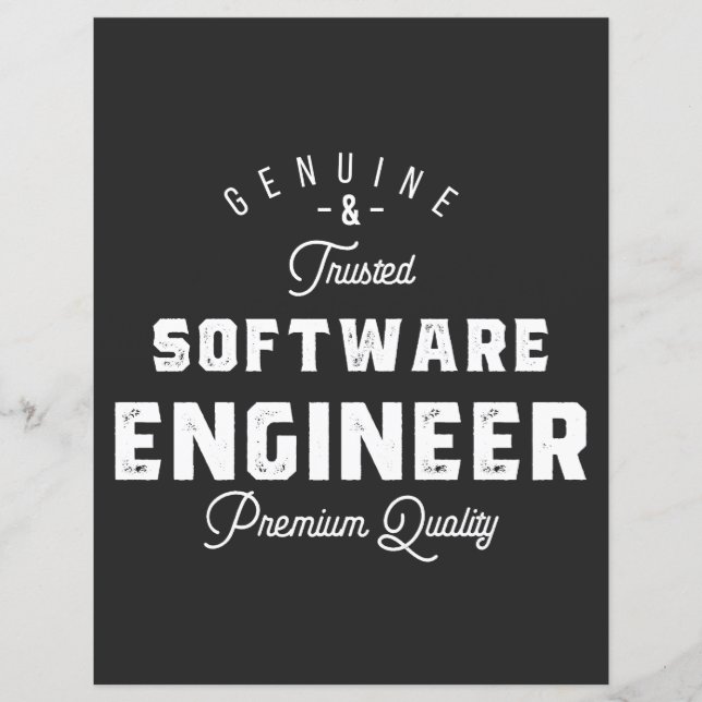 Lámina Regalo para Ingeniero de Software (Anverso)